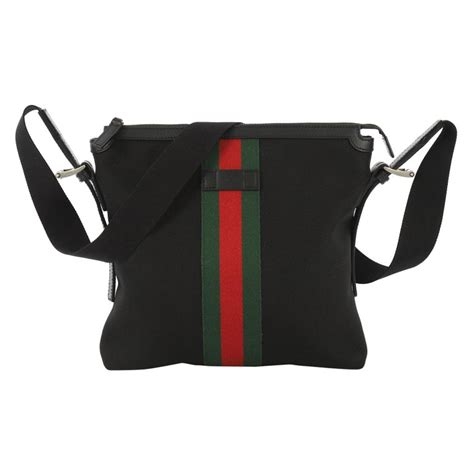 gucci techno web messenger bag.